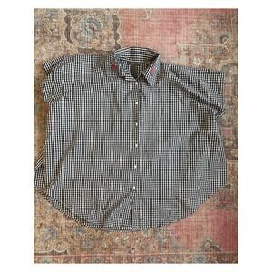 Vince Camuto Women's Embroidered Check Black White One Size